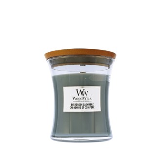 WoodWick Evergreen Cashmere Duftkerze mit Holzdocht 275 g