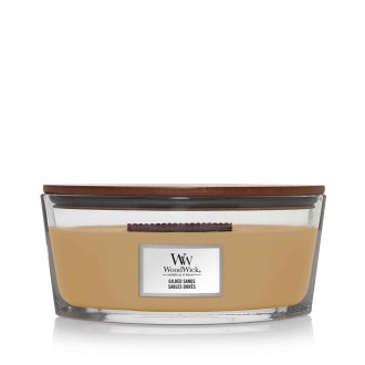 Woodwick Gilded Sands Duftkerze mit Holzdocht 453,6 g