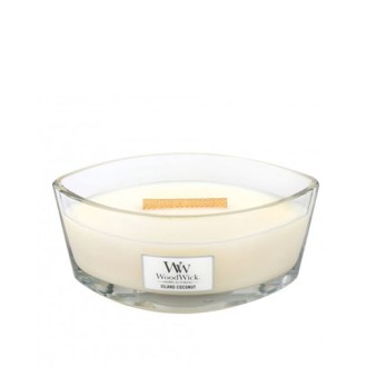 WoodWick Island Kokosnuss Duftkerze mit Holzdocht 453,6 g