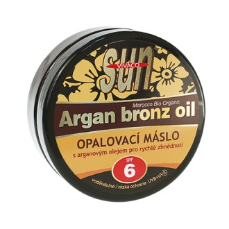 Vivaco SUN Argan Bronz Oil Sonnenschutzbutter mit Bio-Arganöl SPF 6 200 ml