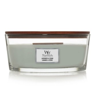 WoodWick Lavendel & Zedernholz Duftkerze mit Holzdocht 453,6 g