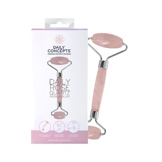 Tägliche Konzepte Täglicher Rosenquarz-Gesichtsroller Massage-Roller