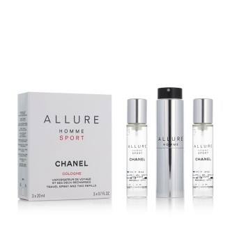 Chanel Allure Homme Sport EDC nachfüllbar 20 ml + EDC Nachfüllpackung 2 x 20 ml M