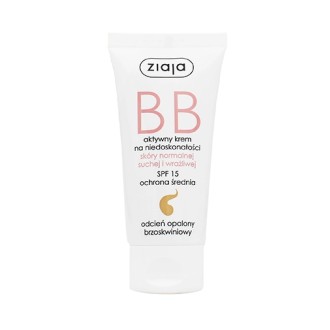 Ziaja BB Cream Normal, Dry & Sensitive Skin BB Cream für normale und trockene Haut SPF 15 50 ml Dark