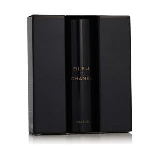 Chanel Bleu de Chanel Parfüm Taschenspray nachfüllbar 20 ml + Parfüm Nachfüllpackung 2 x 20 ml M