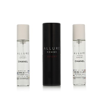 Chanel Allure Homme Sport EDT nachfüllbar 20 ml + EDT-Nachfüllpackung 2 x 20 ml M