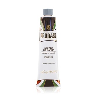 PRORASO Blaue Rasierseife mit feuchtigkeitsspendender Wirkung in einer Tube 150 ml