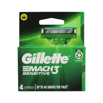 Gillette Mach3 Sensitive Ersatzklingen 4 Stück für Männer