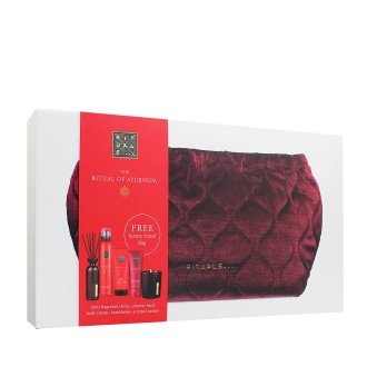 Rituals The Ritual of Ayurveda Geschenkset Duschgel 200 ml + Körpercreme 150 ml + Handbalsam 70 ml + Duftstäbchen 70 ml + Duftkerze 140 g