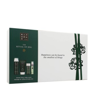Rituals The Ritual of Jing Geschenkset Duschgel 50 ml + Körpercreme 70 ml + Massageöl 50 ml + Körpernebel und Kopfkissen 20 ml