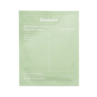 Biodance Refreshing Sea Kelp Real Deep Mask beruhigende Hydrogel-Gesichtsmaske 34 g